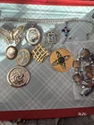 vintage costume jewelry ! Scarf Clips Pins And NecklacesLot 01