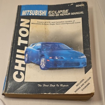 Chilton Mitsubishi Eclipse 1990 -98 Eagle Talon Laser repair manual