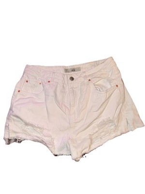 Top Noch Moto White Mom Shorts Size 8 (Smaller Fit) Women's