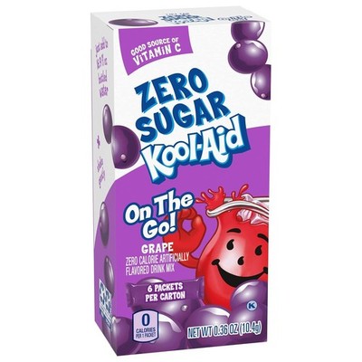 Zero Sugar - 6 Pack - 3 Boxes - 18 Packets (Grape - Zero Sugar - 3 Box Pack)