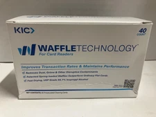Box of 40 KIC Team Waffletechnology Card Reader Cleaning Cards, New