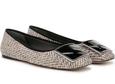 NEW Sarto by Franco Sarto Flexa Amaya Ballet Flat - Camel Fabric Size 8.5