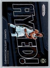 2018-19 Panini Prizm #8 Giannis Antetokounmpo Get Hyped!