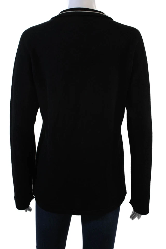 Suéter feminino Sunice 1/2 zíper preto tamanho M - Imagem 3 de 4