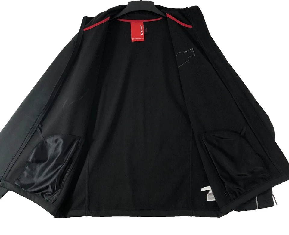 CCM Jacket Men's XL Black Hockey Frozen Faceoff 2017 NCHC Logo Full Zip Coat - Image 4 of 4