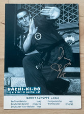 Danny Schoppe Original Signed Autograph Card Postcard Karate World Champion Old