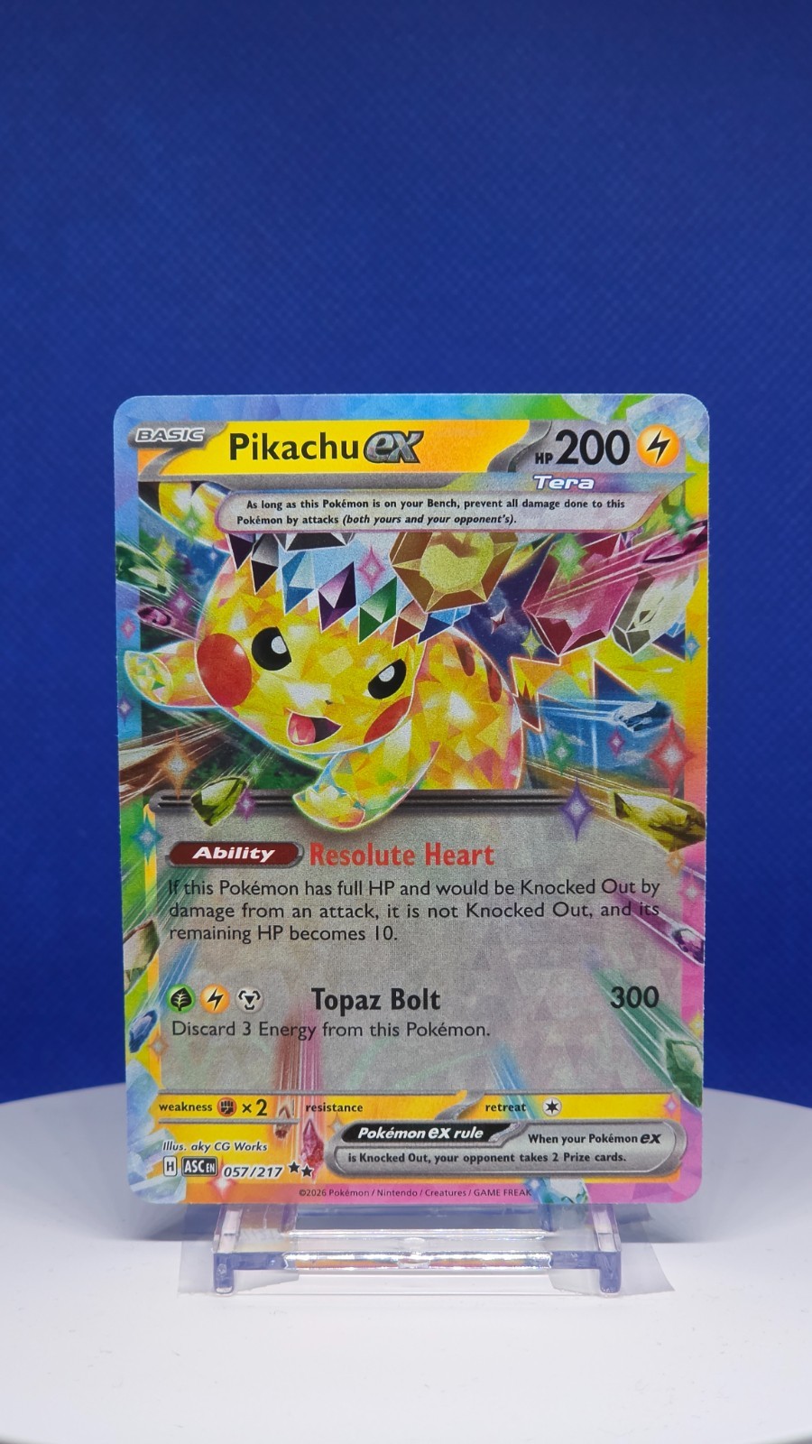 Pikachu ex 2026 Mega Evolution: Ascended Heroes #57/217 Double