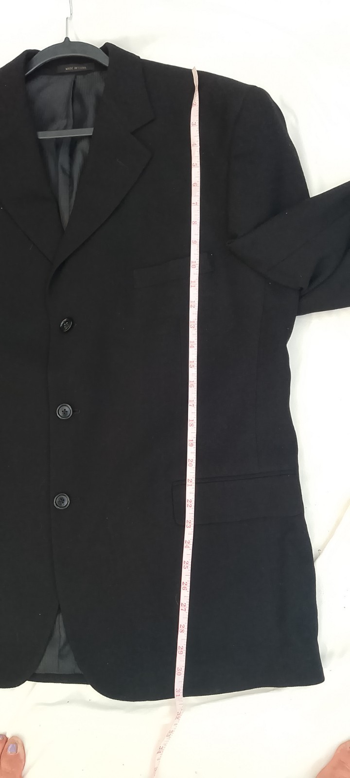 Roberto Villini Blk Single Breasted Suit Jacket B… - image 12