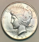1921 HIGH RELIEF PEACE DOLLAR! FLAWLESS GEMBU+++ BOLD STRUCK GEM! MS+++NR #64390