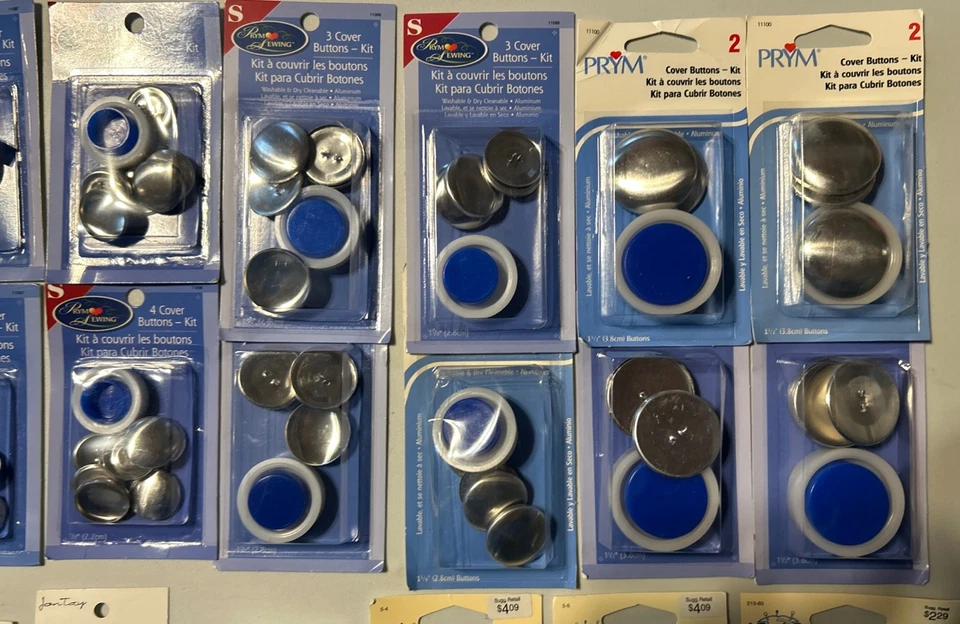Gran Lote De Colección Kits De Botones De Cubierta Prym & Dritz, Broches De Presión, Kit De Alicate HD y Más Foto 3 de 4