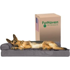 Orthopedic Dog Bed for Large Dogs w/ Removable Bolsters  Washable Cover