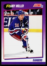 Randy Moller, 1991-92 Score American, #79, New York Rangers,