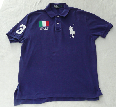 Polo Ralph Lauren Blue Men's Large Short Sleeve Shirt Italy #3 | eBay