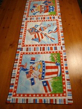 USA 250 th, July 4th Handmade Quilted Table Runner,35 x 12 inches Free Shipping
