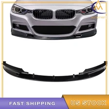 For BMW 3 Series F30 328i 335i M Sport 2012-2018 Black Front Bumper Spoiler Lip