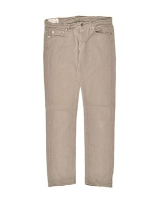 DONDUP Damen Dionis Slim Jeans W31 L30 Grau Baumwolle AQ07