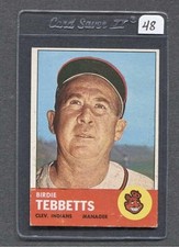 1963 Topps #48 Birdie Tebbetts (Indians)  Vg-Ex    A1