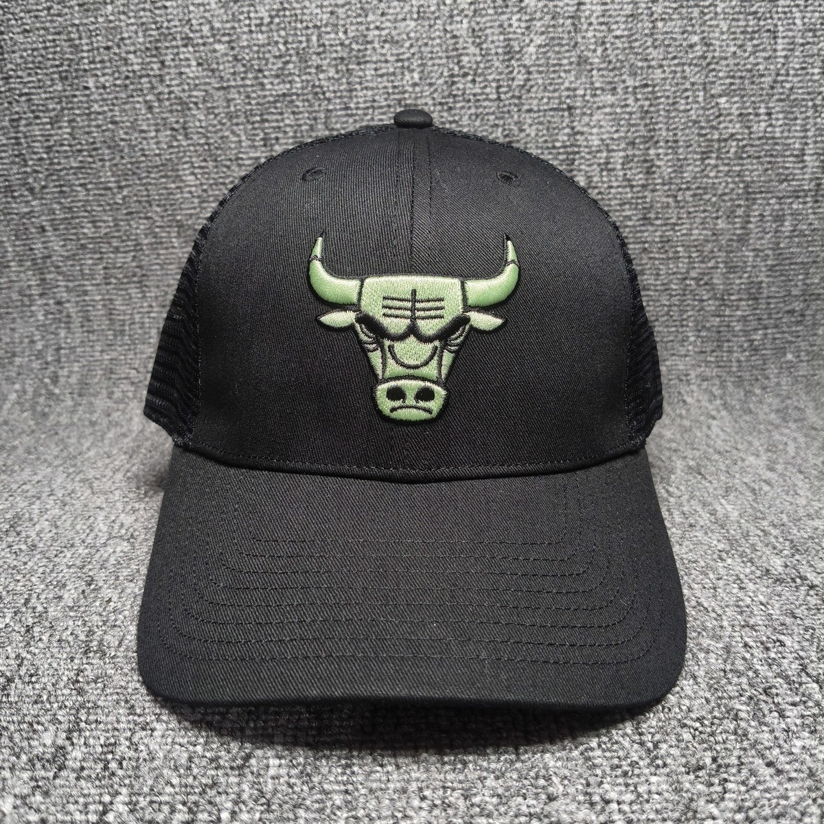 '47 Brand Chicago Bulls Trucker Hat Black Mint Green Strapback Cap
