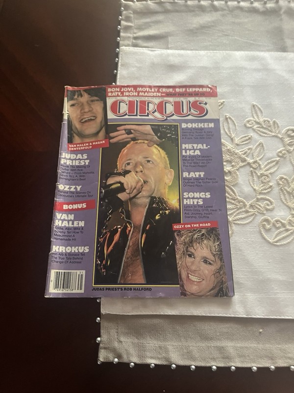 Circus Magazine July 31 1986 Judas Priest Bon Jovi Ozzy Osbourne