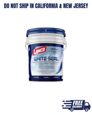 ELASTOMERIC ROOF SEALER 5 Gallon White Coating Waterproof Rubberized Cool RV