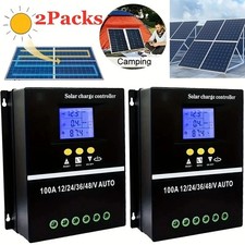 2X 4000W 100A MPPT Solar Charge Controller 12V/24V/36V/48V Battery PV Regulator