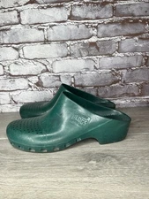 VTG Medimex Plogs Clogs Green Natec Antistatic Germany Slip Ons Men 45/46EU 12M