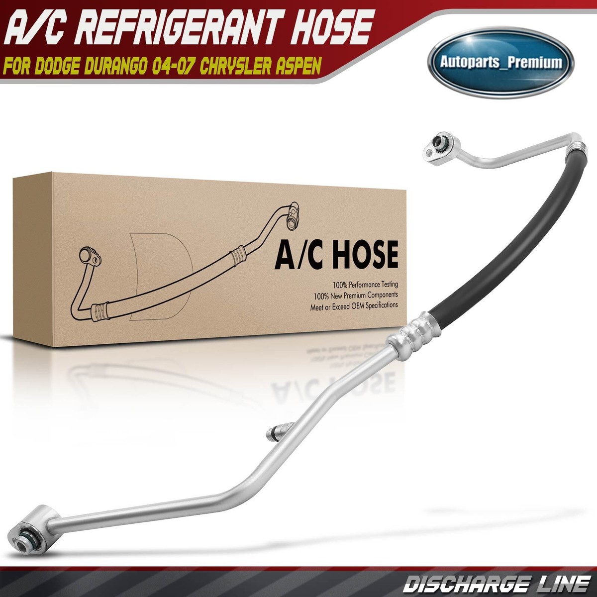 A/C Refrigerant Discharge Hose for Dodge Durango Chrysler Aspen V6 