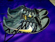 NIKE ZOOM RIVAL S MEN'S SPRINT SIZE 10 TRACK SHOES BLACK GOLD