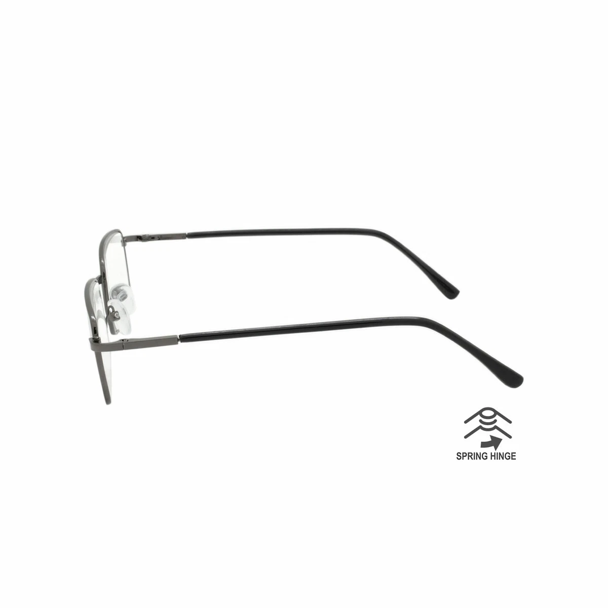 Reading Glasses Mens Womens Square Spring Hinge Unisex 5 Pack New Style Look 