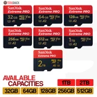 SanDisk Extreme PRO Micro SD Memory Card 32GB 64GB 128GB 256GB 512GB 1TB 2TB V30