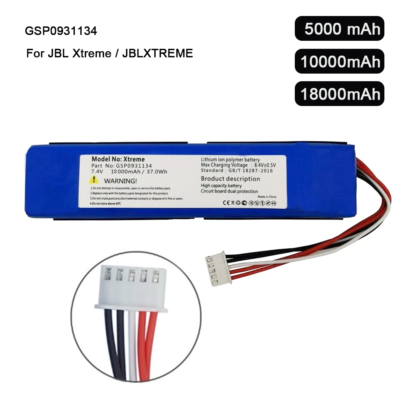 GSP0931134 5000mAh For JBL Xtreme Extreme Replacement Battery
