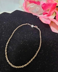 585 14k white gold anklet Italy 9.5in"- 2.91g -BoxS16