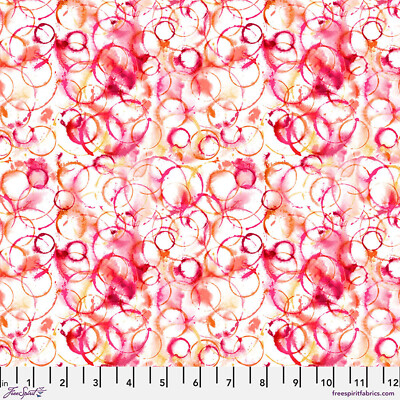 HEAT WAVE ~ WINDY ~ Modern Geometric Circles on White Background ~ Free Spirit