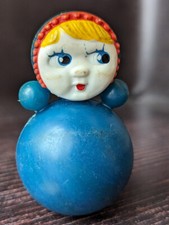 Soviet Small Roly poly toy Nevaliashka 6 cm USSR Ukraine 1960s
