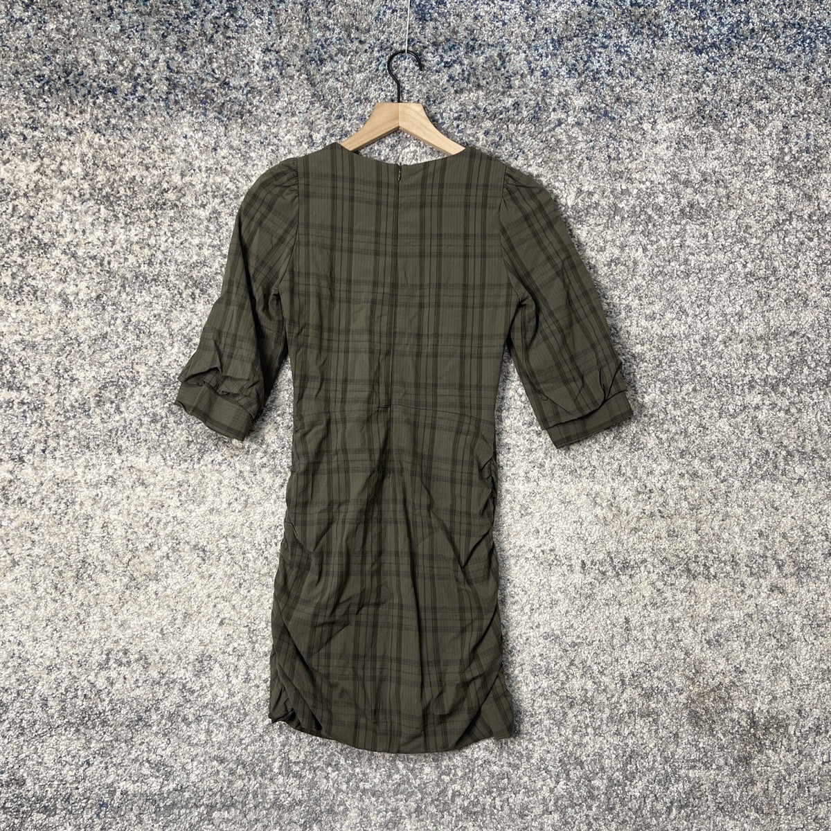 green plaid dress zara Breezy Light Sage Sleeveless Midi Dress main image 1