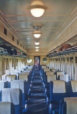 B&O 3589 interior (ex-5436) 60-seat heavyweight coach 5 x 7 Photo