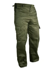 Mens Tactical Trousers Olive Green Military Army Airsoft Cargo Combat Work Pants