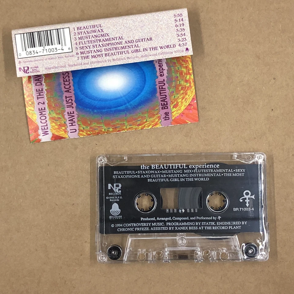 PRINCE Cassette Tape 90s Rock Pop THE BEAUTIFUL EXPERIENCE EP EXPANDED MIXES Foto 3 de 4