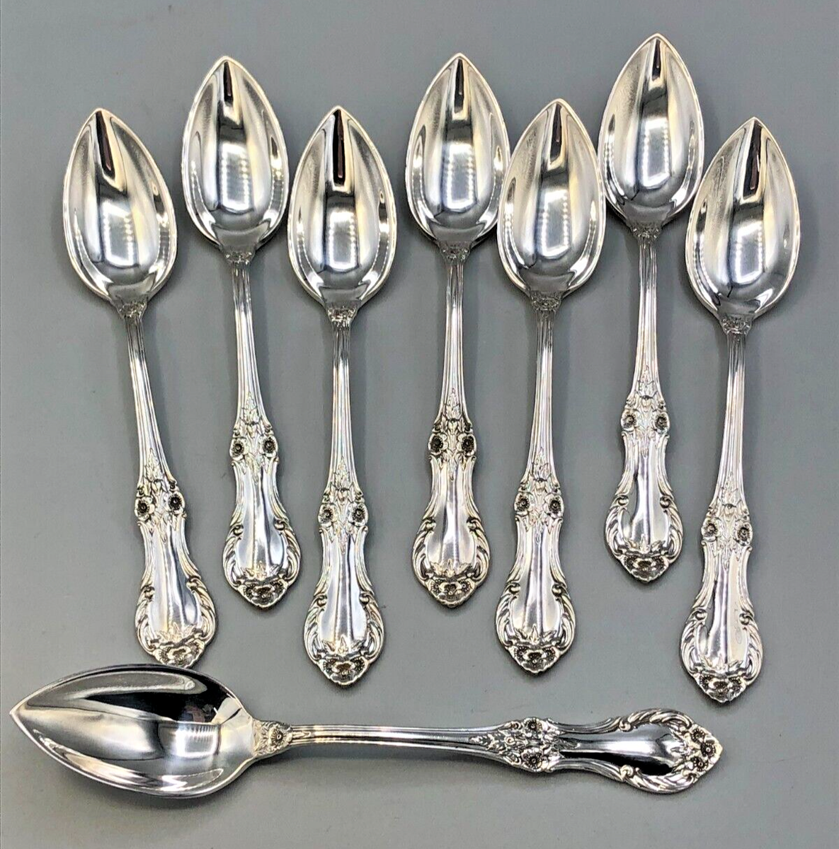   ROSE STERLING 925 スプーン 5本 Wild Rose by International Sterling Silver set of 8 Fruit Spoons 5