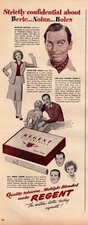 1944 Regent Cigarettes Print Ad WWII Era Milton Berle