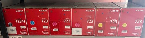 Canon 723 joblot 723h black x 1. 723 cyan x1, magenta x2 and yellow x2