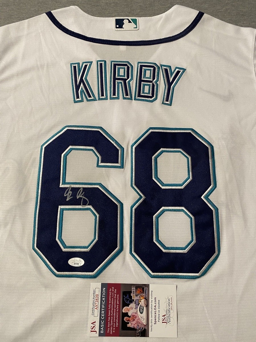 SEATTLE MARINERS- GEORGE KIRBY AUTOGRAPH HOME WHITE #68 NIKE