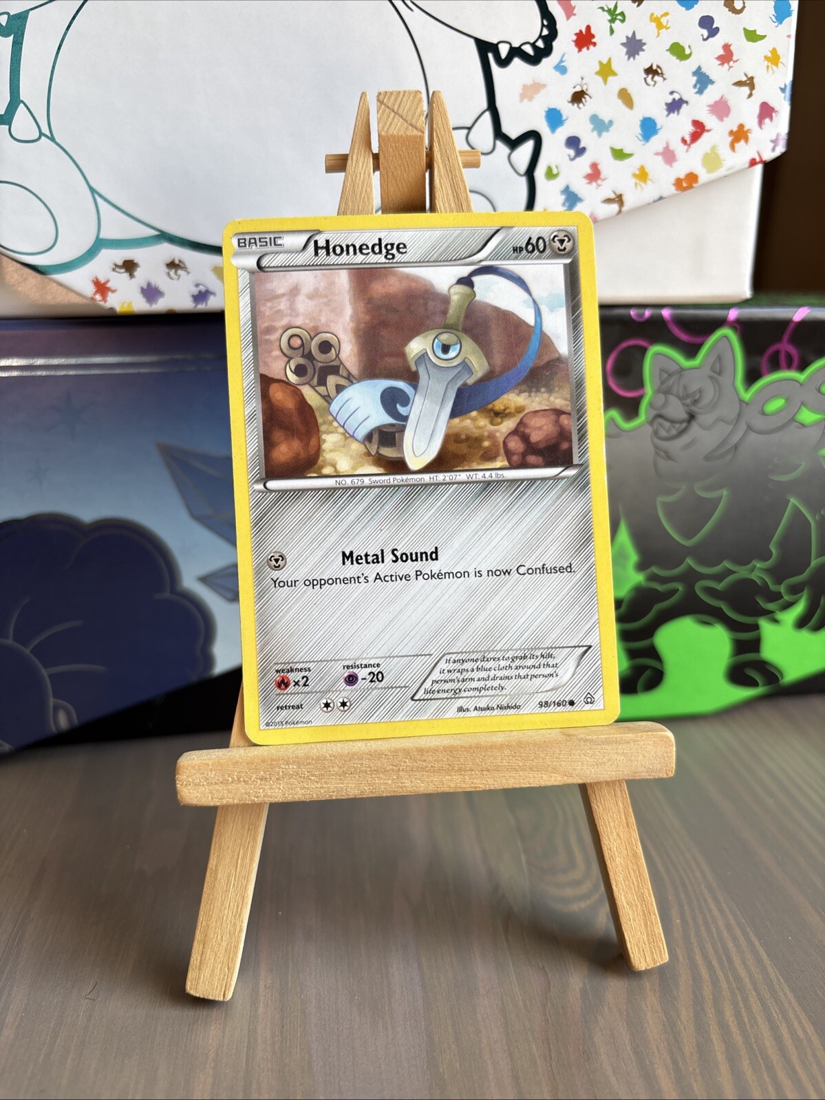 Pokemon Honedge 98/160 XY-Primal Clash Regular MP Moderately Played