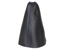 Schaltmanschette Schaltsack Für Ford Fusion 2002-2008 Leder Schwarz Naht Blau