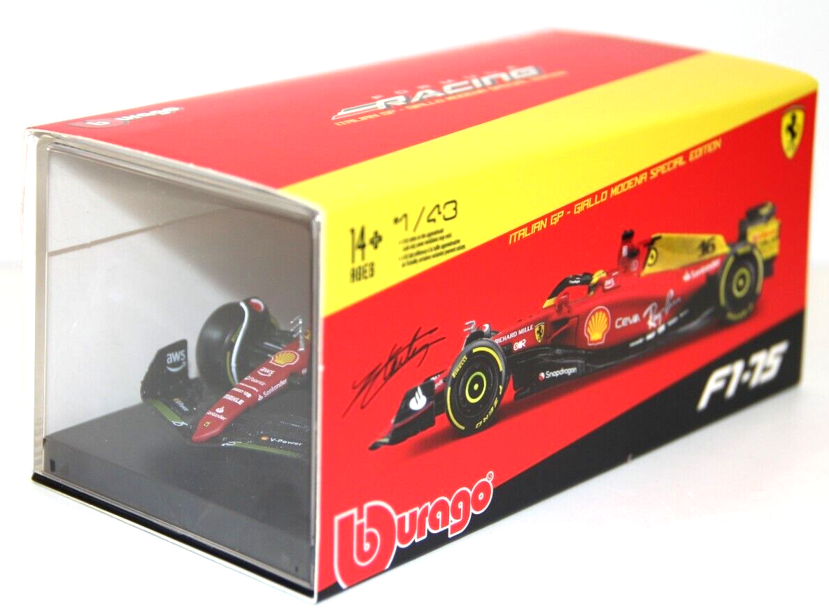 BURAGO F. RACING SIGNATURE 1:43 AUTO  FERRARI F1-75  #16 C. LECLERC 18-36831