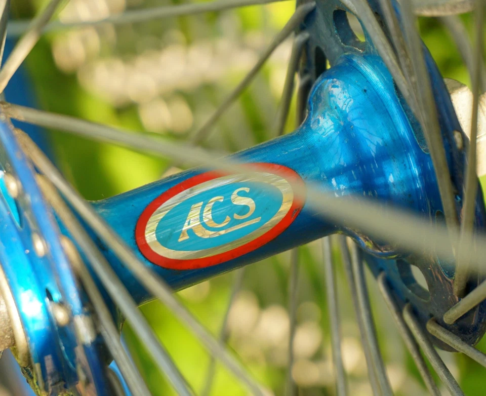 ACS BMX Wheel 24 Front Murray Ohio X24 Blue Anodized Cruiser Old School Vintage - Image 3 of 4