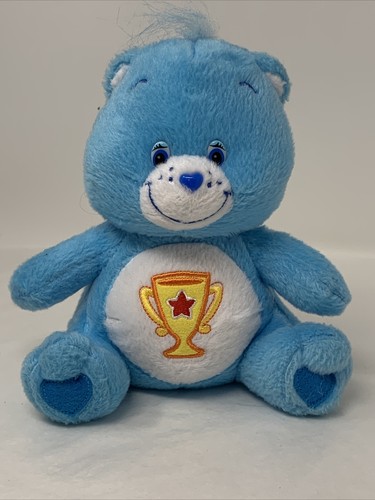 Juguete de peluche Care Bears Champ Bear azul con premio trofeo 2004 Nanco - Imagen 7 de 10