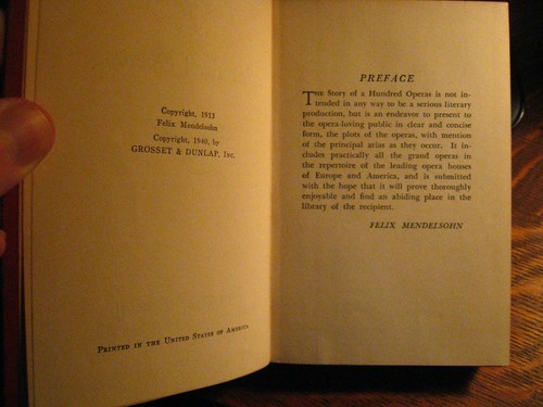 The Story Of A Hundred Operas - Vintage 1940 Felix Mendelsohn Hardcover Book USA - Picture 5 of 8
