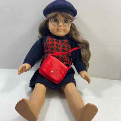 American girl doll MOLLY Pleasant company meet outfit bonus beret and bag - Picture 1 of 7