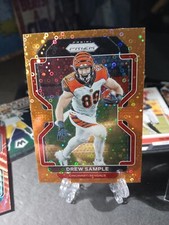 2021 Panini Prizm #272 Drew Sample Orange Disco Prizm Cincinnati Bengals